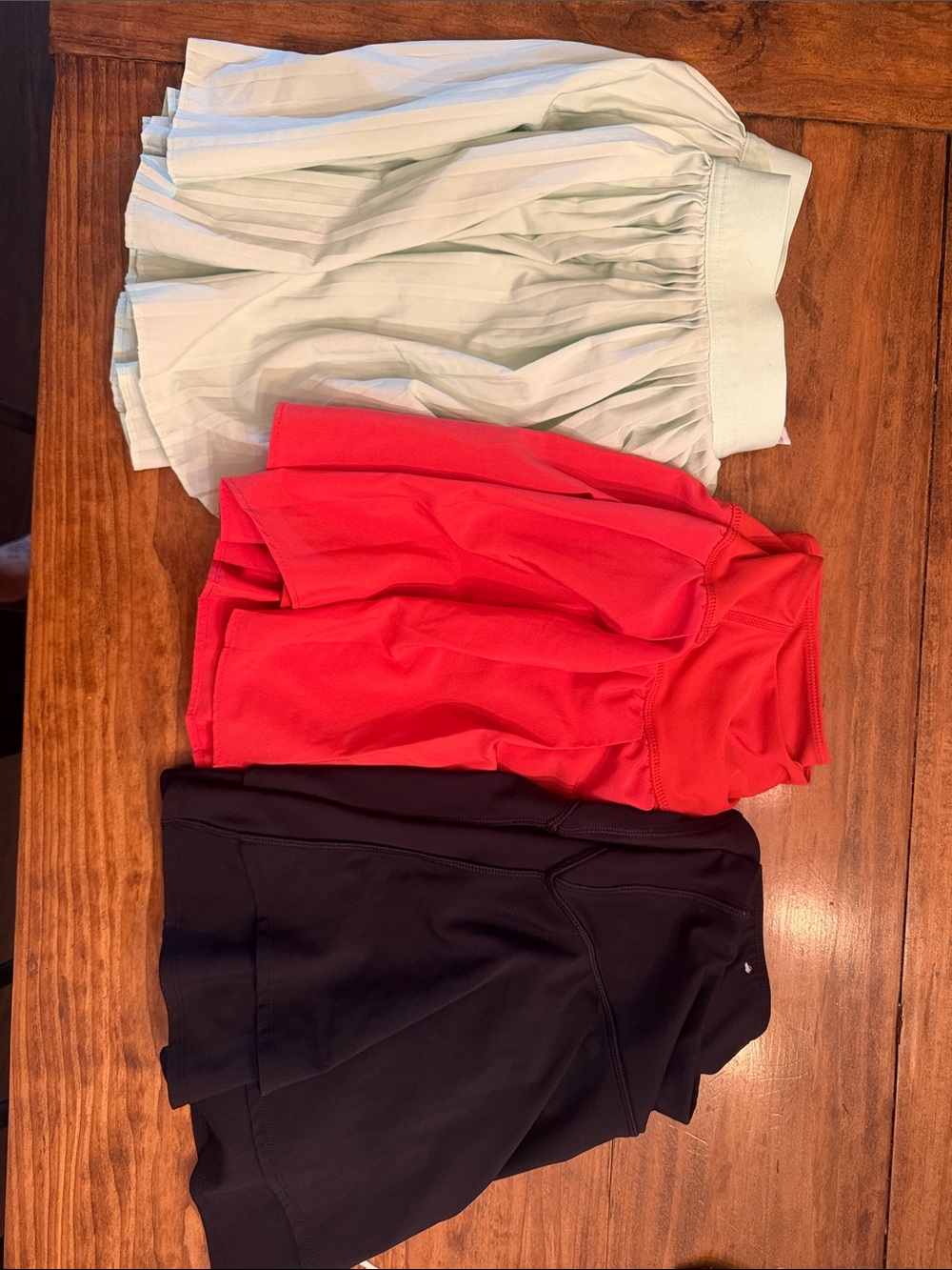 Old Navy Women’s Athletic Skorts - Black, Red, lime green (3 total)